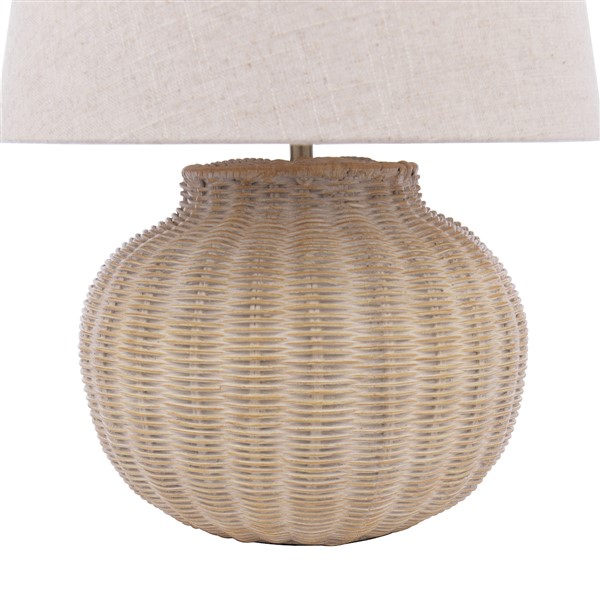 (image for) Laura Ashley Fernhill Table Lamp Matt Cream With Shade